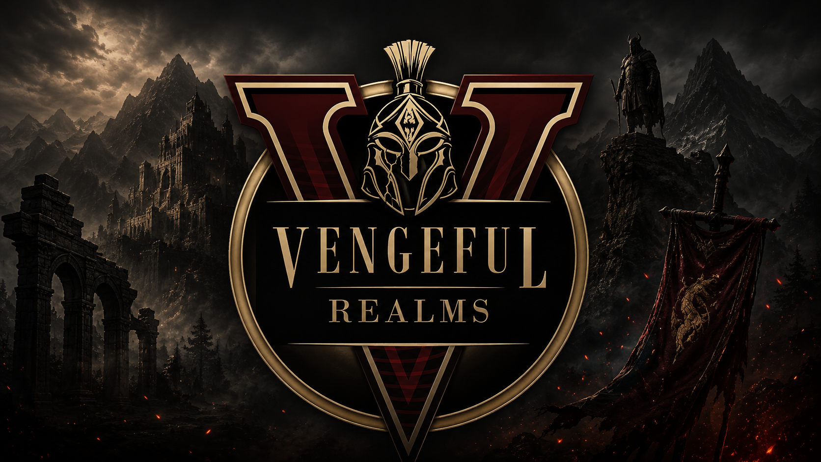 Vengeful Realms launcher interface preview